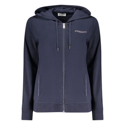 Freddy Blue Cotton Womens Hoodie