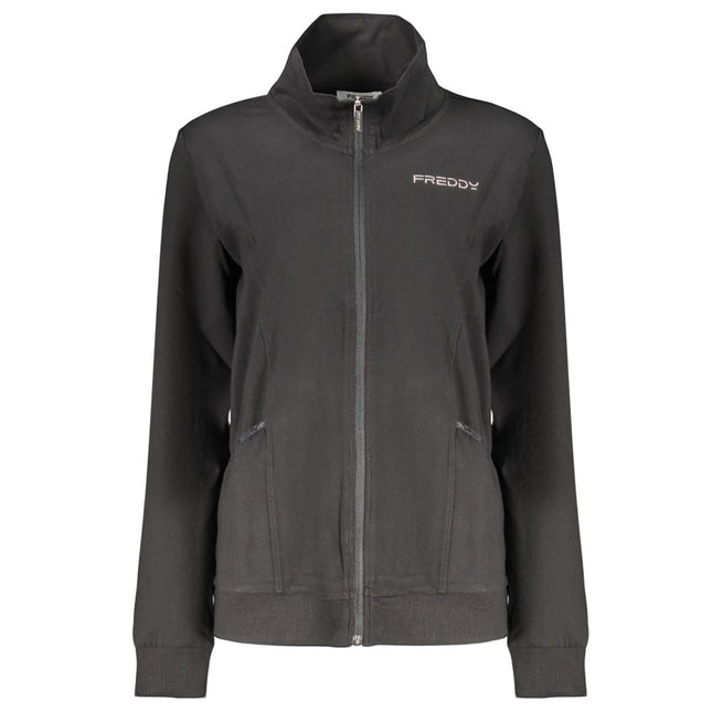 Freddy Black Cotton Women's Sweatshirt
