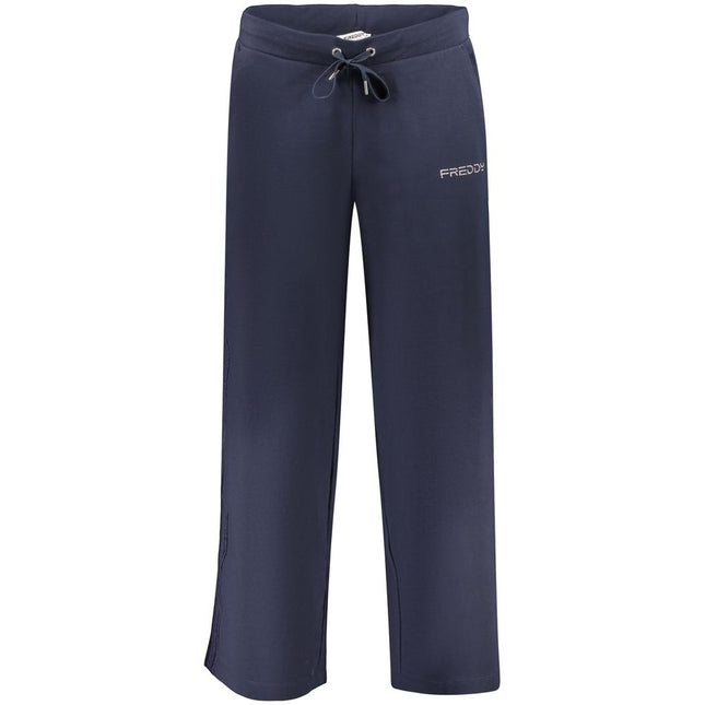 Freddy Blue Cotton Women's Trouser