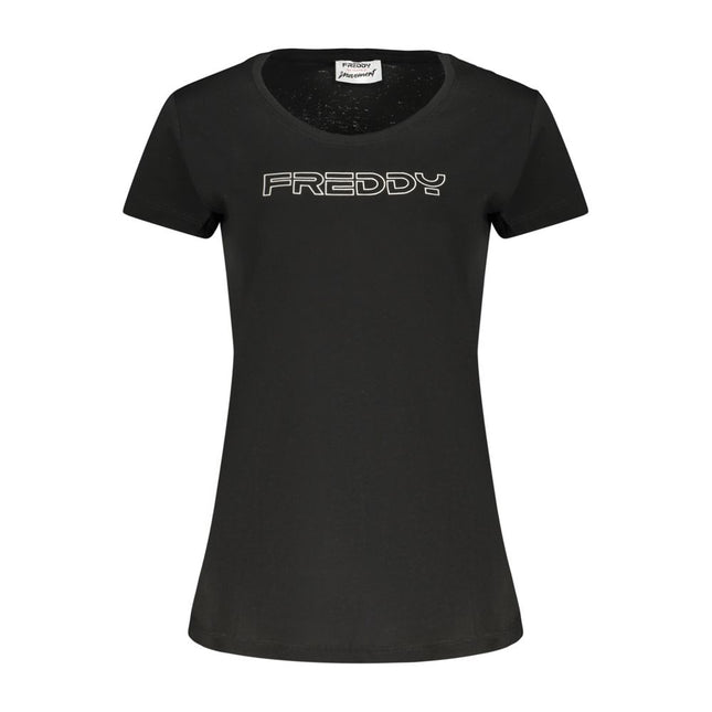 Freddy Black Cotton Womens T-Shirt