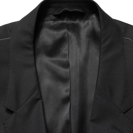 Dolce & Gabbana Black Single Breasted 2 Button Suit Jacket