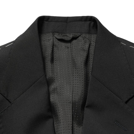 Dolce & Gabbana Black Polyester 2 Buttons Men Suit Jacket