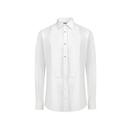 Dolce & Gabbana White Cotton Dress Shirt