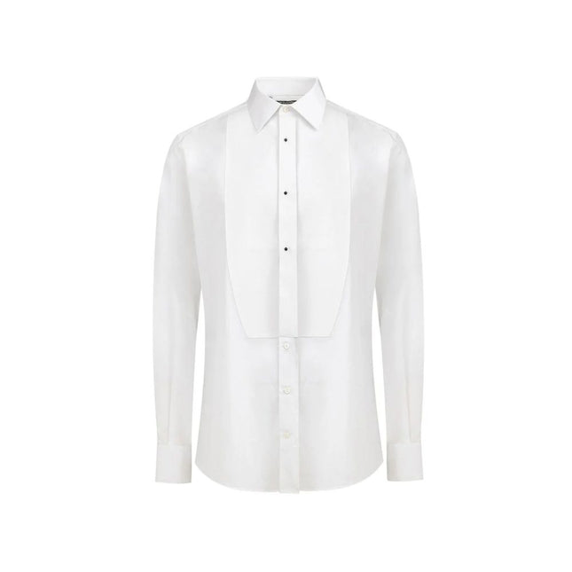 Dolce & Gabbana White Cotton Dress Shirt