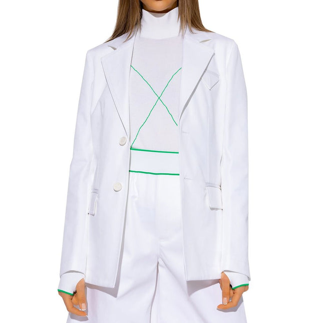 Bottega Veneta White Cotton Blazer