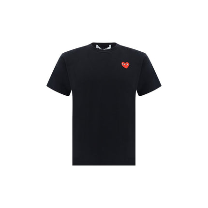 Comme Des Garçons Play Black Cotton T-Shirt