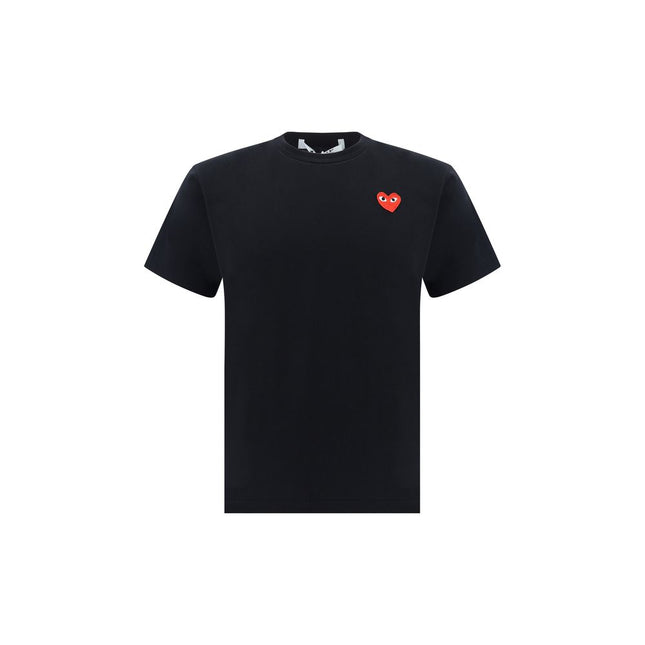 Comme Des Garçons Play Black Cotton T-Shirt