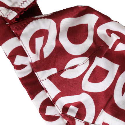 Dolce & Gabbana Red Logo Monogram Cotton Soft Cup Bra Underwear