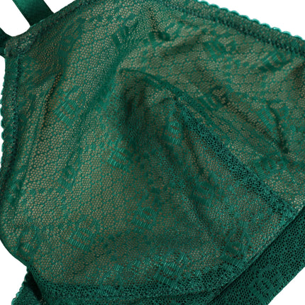 Dolce & Gabbana Green Nylon Stretch Soft Cup Brassiere Underwear