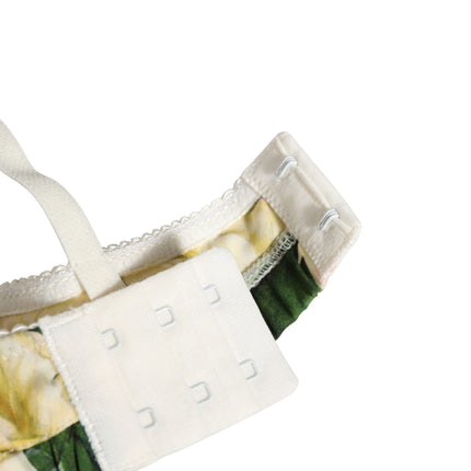 Dolce & Gabbana Multicolor Floral Print Soft Cup Bra Underwear