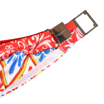 Dolce & Gabbana Multicolor Carretto Bandeau Swimsuit Top Swimwear