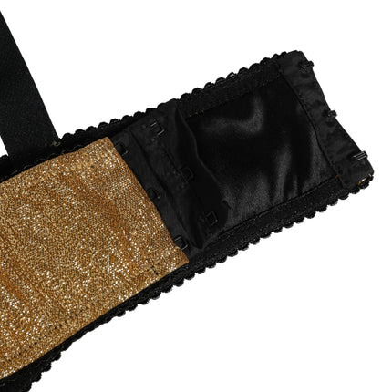 Dolce & Gabbana Gold Semi-Pad Underwire Balconette Bra Underwear