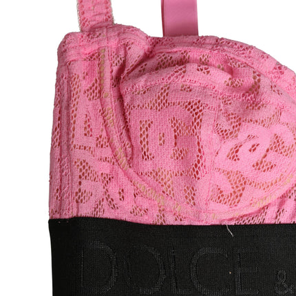 Dolce & Gabbana Pink Semi-Pad Underwire Balconette Bra Underwear