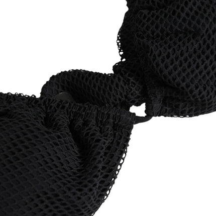 Dolce & Gabbana Black Padded Triangle Halter Bikini Top Swimwear