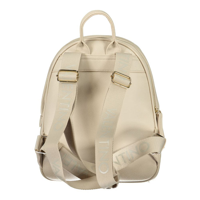 Mario Valentino Beige Polyurethane Women's Backpack