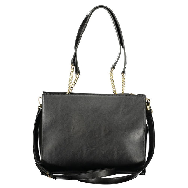 Mario Valentino Black Polyurethane Womens Bag