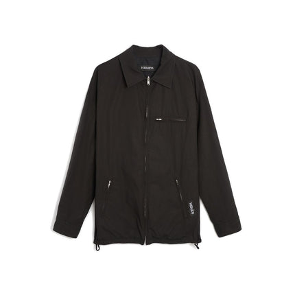 Kenzo Black Cotton Full-Length Jacket