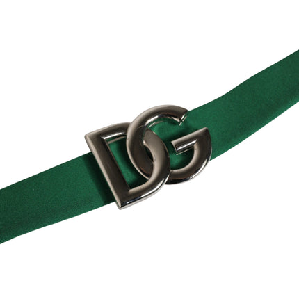 Dolce & Gabbana Green Logo Plaque Nylon Brief Panty Underwear
