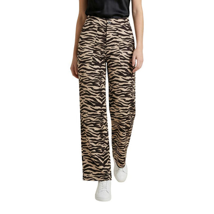 Street One Brown Viscose Casual Pants