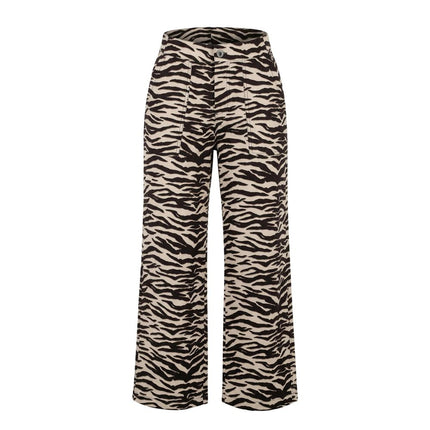 Street One Brown Viscose Casual Pants