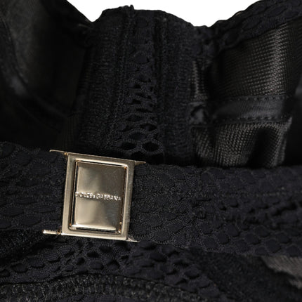 Dolce & Gabbana Black Nylon Padded Balconnet Brassiere Underwear