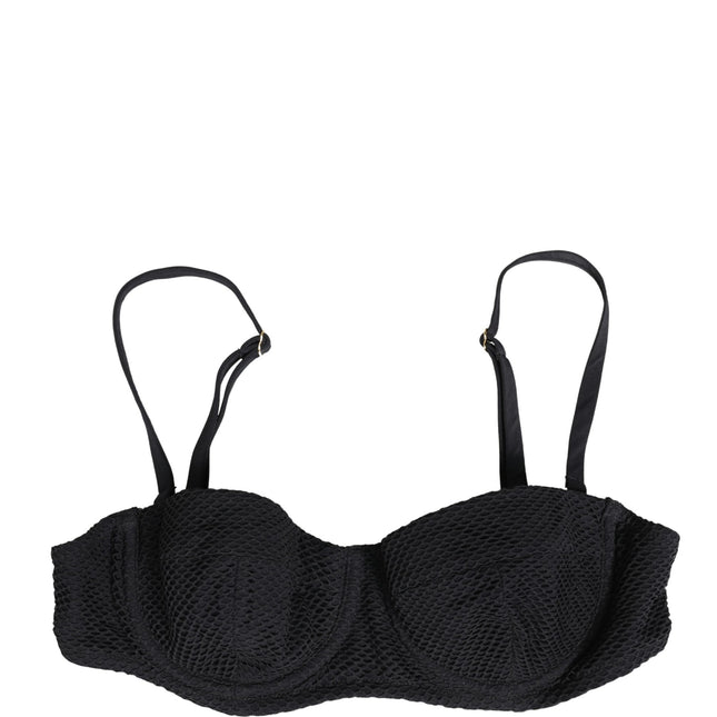 Dolce & Gabbana Black Nylon Padded Balconnet Brassiere Underwear