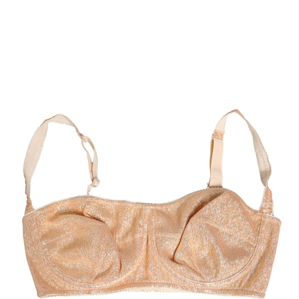 Dolce & Gabbana Beige Semi-Pad Underwire Balconette Bra Underwear