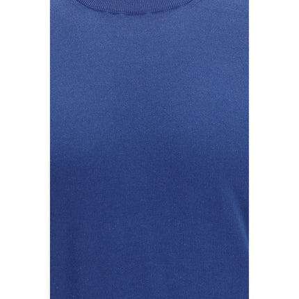 Brunello Cucinelli Blue Cotton T-Shirt