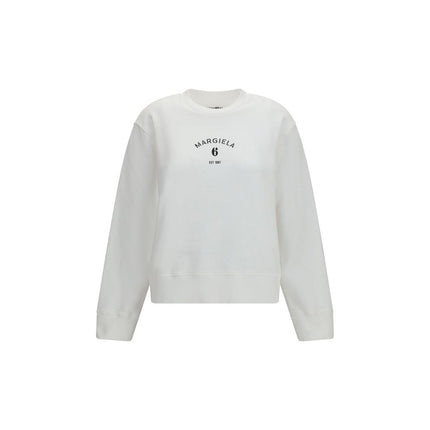 MM6 White Cotton Sweatshirt