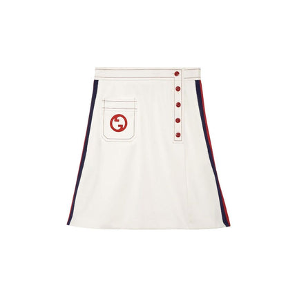 Gucci White Polyester Mini Skirt