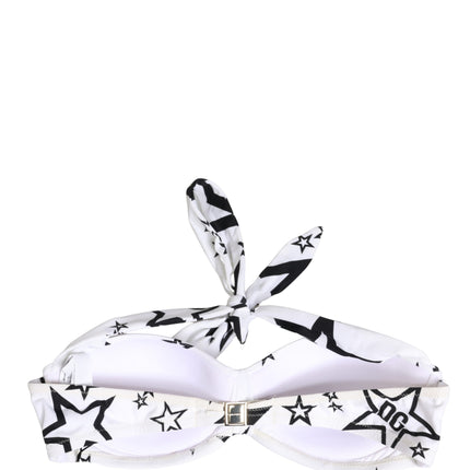 Dolce & Gabbana White Millennials Star Padded Bandeau Underwear