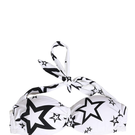 Dolce & Gabbana White Millennials Star Padded Bandeau Underwear