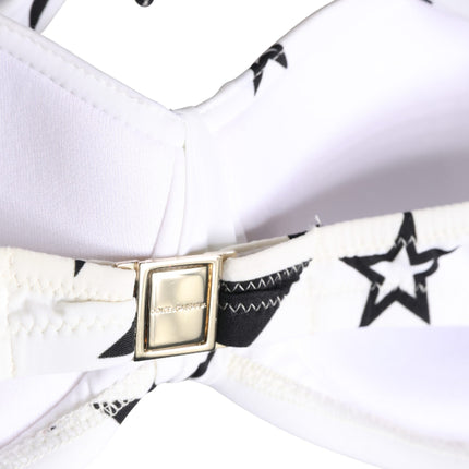 Dolce & Gabbana White Millennials Star Padded Bandeau Underwear