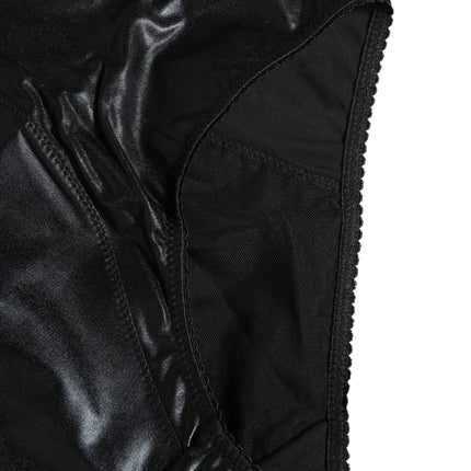 Dolce & Gabbana Black High Waisted Slip Girdle Panty Underwear