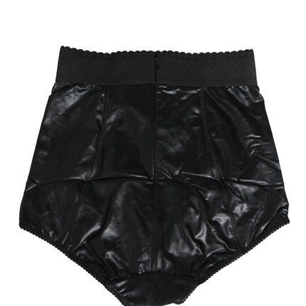 Dolce & Gabbana Black High Waisted Slip Girdle Panty Underwear