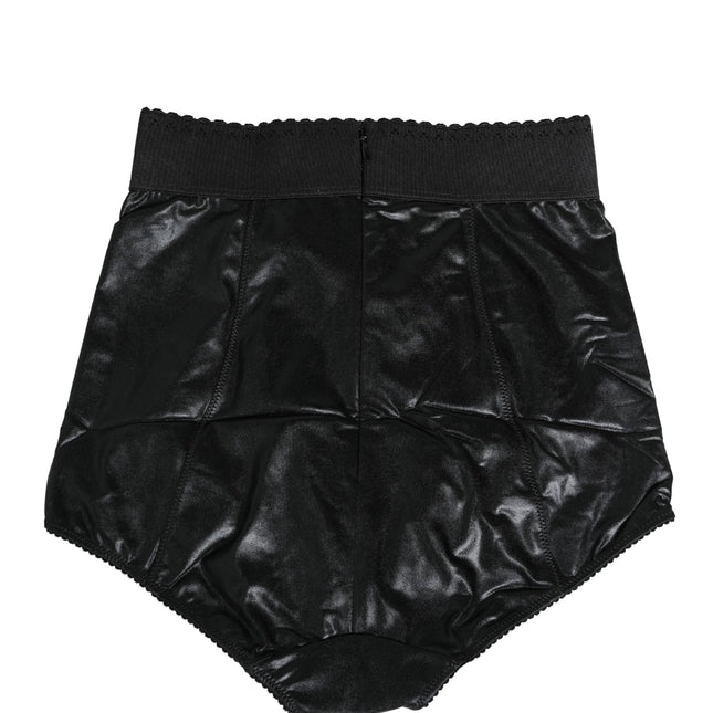 Dolce & Gabbana Black High Waisted Slip Girdle Panty Underwear