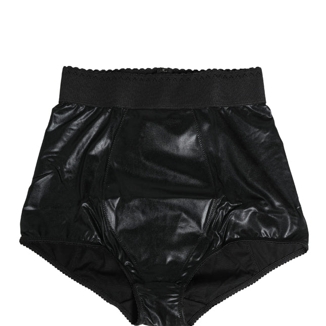 Dolce & Gabbana Black High Waisted Slip Girdle Panty Underwear