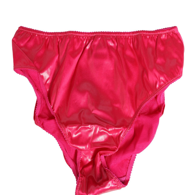 Dolce & Gabbana Pink Silk Satin Slip Girdle Panty Underwear