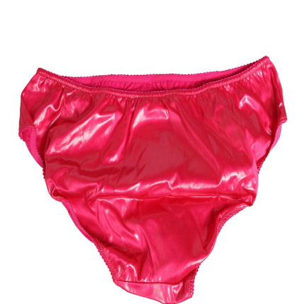 Dolce & Gabbana Pink Silk Satin Slip Girdle Panty Underwear