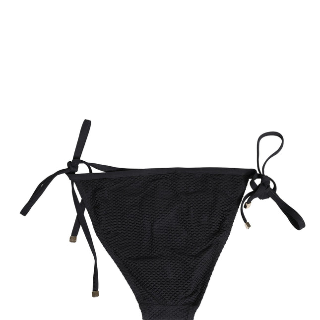 Dolce & Gabbana Black Tie-Side Bikini Bottom Swimsuit Swimwear