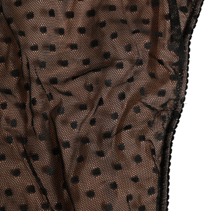 Dolce & Gabbana Black Beige Polka Dot Butterfly Brief Underwear