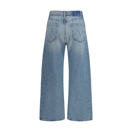 Mother Denim Blue Cotton High-Waisted Jean
