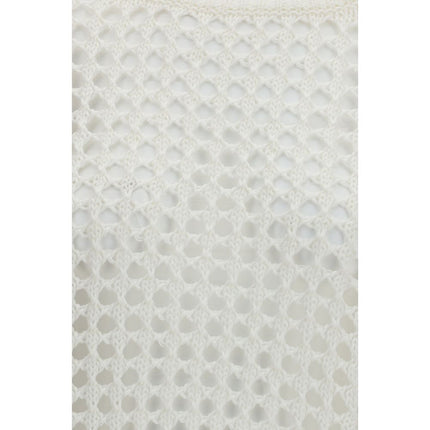 Max Mara Pure White Linen Sweatshirt