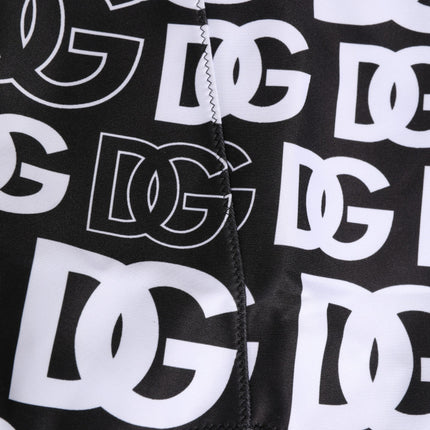 Dolce & Gabbana Black White DG Logo Waistband Girdle Underwear