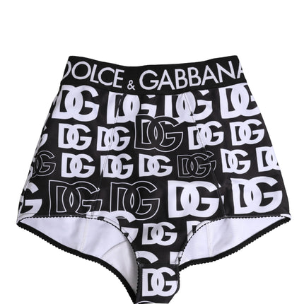 Dolce & Gabbana Black White DG Logo Waistband Girdle Underwear