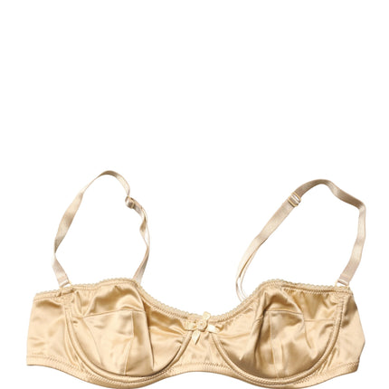 Dolce & Gabbana Beige Semi-Pad Underwire Balconette Bra Underwear