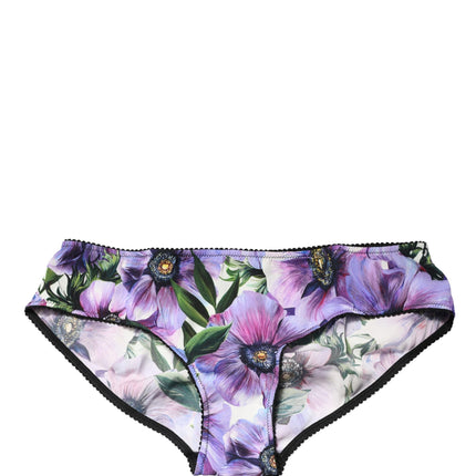 Dolce & Gabbana Multicolor Floral Mid Waist Brief Panty Underwear
