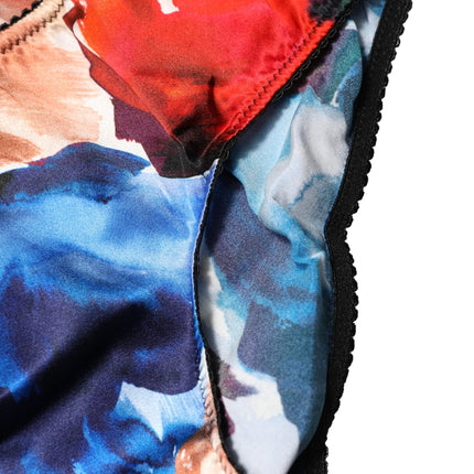 Dolce & Gabbana Multicolor Floral Mid Waist Brief Panty Underwear