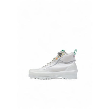 Superga White Fabric Chunky Sneakers