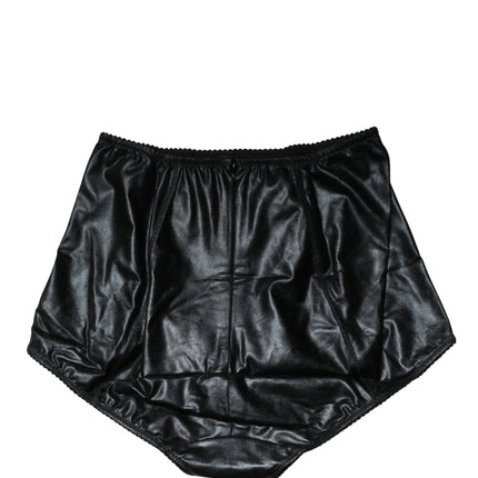 Dolce & Gabbana Black Silk Blend High Waist Girdle Panty Underwear